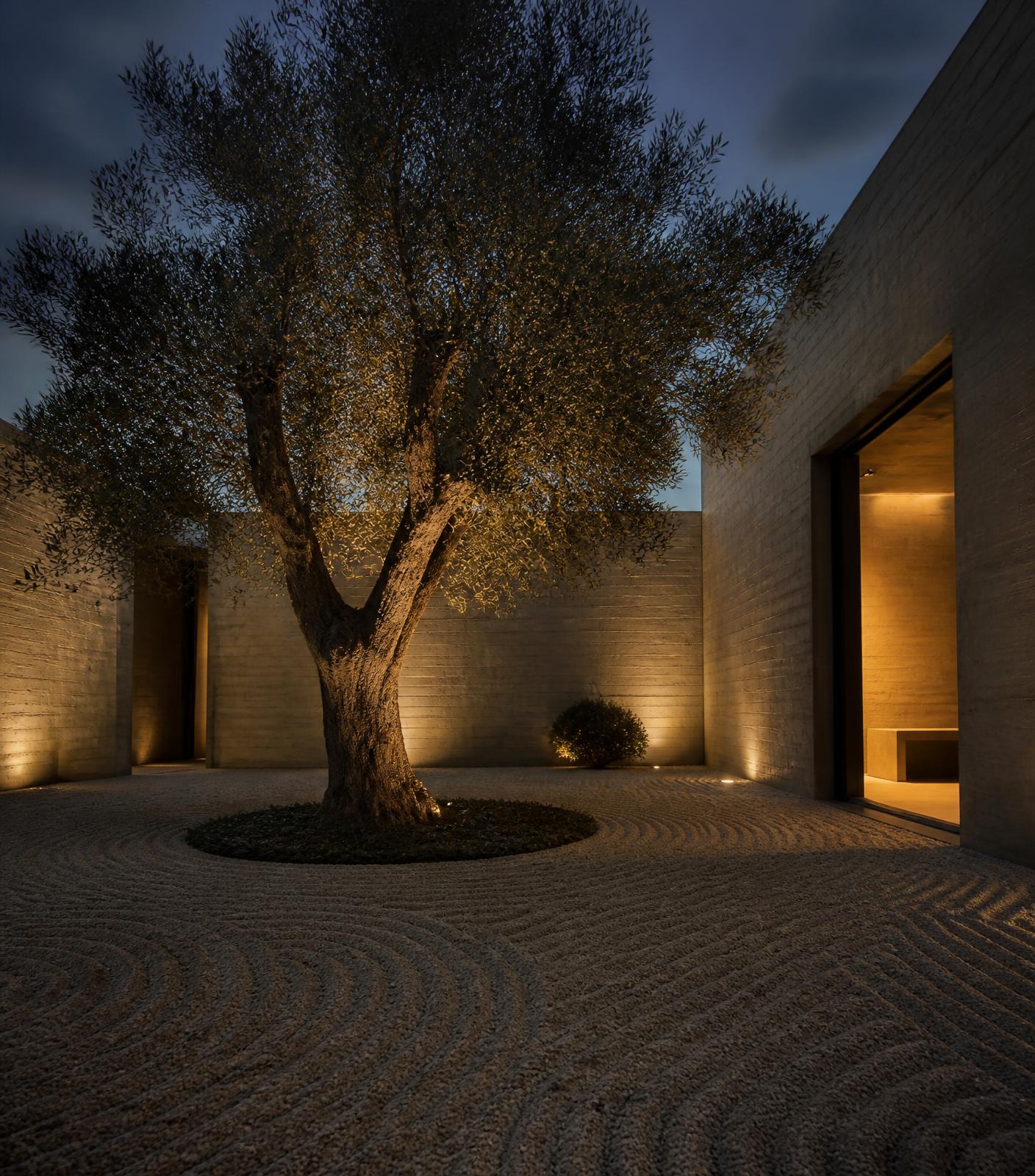 Olive Court — Inner-city courtyard, 210 m²